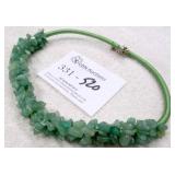 Natural Green Aventurine Necklace MSRP $435