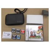 Working Nintendo DS Light, 6 Games, Charger & Case
