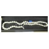 Sterling Silver 18" Cultured Pearl Necklace