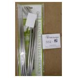 6pc Stainless Steel Straw Set