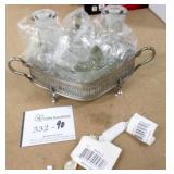 5 Pc Glass Condiment Table Set