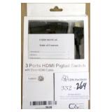 3 Port HDMI Pigtail Switch
