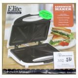 Elite Cuisine Sandwich Maker