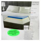 Sleep Master Gel Memory Foam 4" Topper Twin