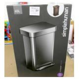 SimpleHuman 45L Rectangular Step Can