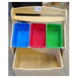 Maple Toy Storage Shelf