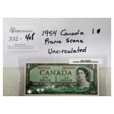 1954 Canada $1 Banknote