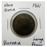 1861 Nova Scotia Large Penny