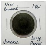 1861 New Brunswick Large Penny