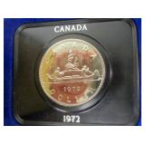 1972 Canada Silver Dollar in Case