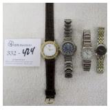 Lot ~ 4 Working & As is Medium Face Watches