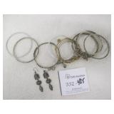Lot of Bangle Bracelets & Earrings