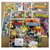 12 Vintage Marvel Micronauts Comics