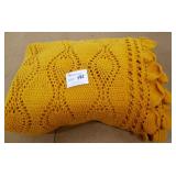 King Size Hand Knit/Crochet Blanket