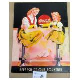 16x20" Metal Coca-Cola Sign
