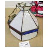 Stain Glass Hanging Light Fixture