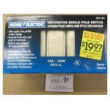 Home Electric Ivory Single Pole Switch 10 Pack