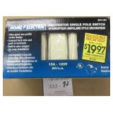 Home Electric Ivory Single Pole Switch 10 Pack