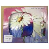 Daisy Cake Plate w Server