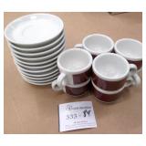 8 Pc Cappachino Cup Set