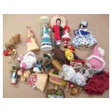 Mixed Lot of Mini Dolls & Mice Decorations