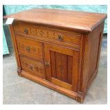 Antique Oak Side Cabinet w/Dovetail Joints
