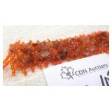Natural Orange Agate Bracelet MSRP $330