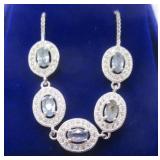 Sterling Silver Sapphire (1.0ct) Bracelet