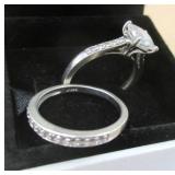 925 Silver Size 7 Double Cubics Rings