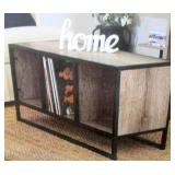 Ashwood Light Wood & Black Open Cubby Coffee Table