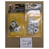 2 Pocket Door 4 Wheel Roller Assembly