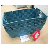 3 Simplify Woven Storage Totes 6.5x11x4.5"