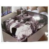 Superior 75x90" Wolf Blanket