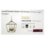 LFMF Carman 4-Light Pendant Light Fixture