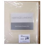 Heritage Landing Rod Pocket Panel Set 54"x96"