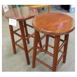 Pair of Maple 24" Bar Stools