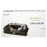 PetFusion Ultimate Dog Bolster w/Memory Foam