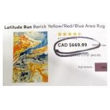 Latitude Run Rarick Yellow/Red/Blue Area Rug