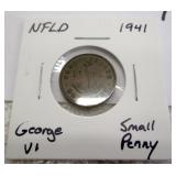 1941 Newfoundland Small Penny