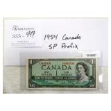 1954 Canada $1 Banknote