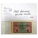 1923 Germany 20000 Marks