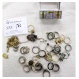 Lot of Mixed Rings & Other Jewelry