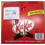 Box of Nestle KitKat Dark Bars 15 Pack