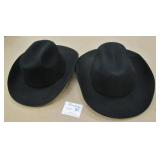 2 Western Elite Wool Felt Size 58 Cowboy Hats
