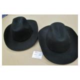 2 Western Elite Wool Felt Size 58 Cowboy Hats