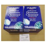 2 Boxes Equate Antibacterial Denture Cleanser