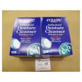 2 Boxes Equate Antibacterial Denture Cleanser