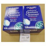 2 Boxes Equate Antibacterial Denture Cleanser