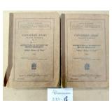 2 Canadian 1942 Military Training Manuals