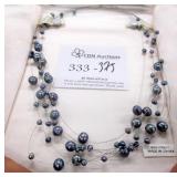 Genuine Freshwater Black Peacock Pearl Necklace